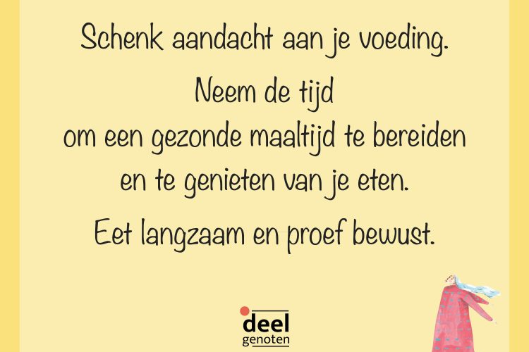 #16 neem tijd voor je maaltijd